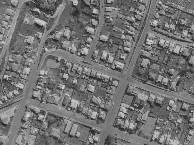37 Exeter Street from the air, 1970-1974
