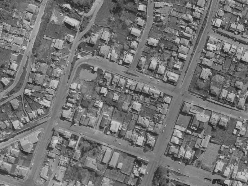 41 Exeter Street from the air, 1970-1974