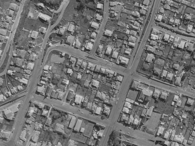 35A Exeter Street from the air, 1970-1974
