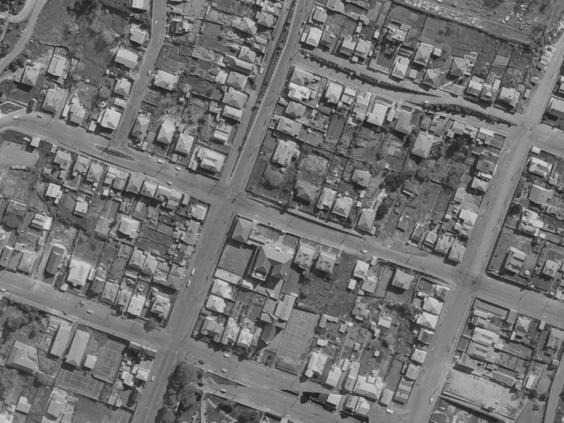 26 Exeter Street from the air, 1970-1974