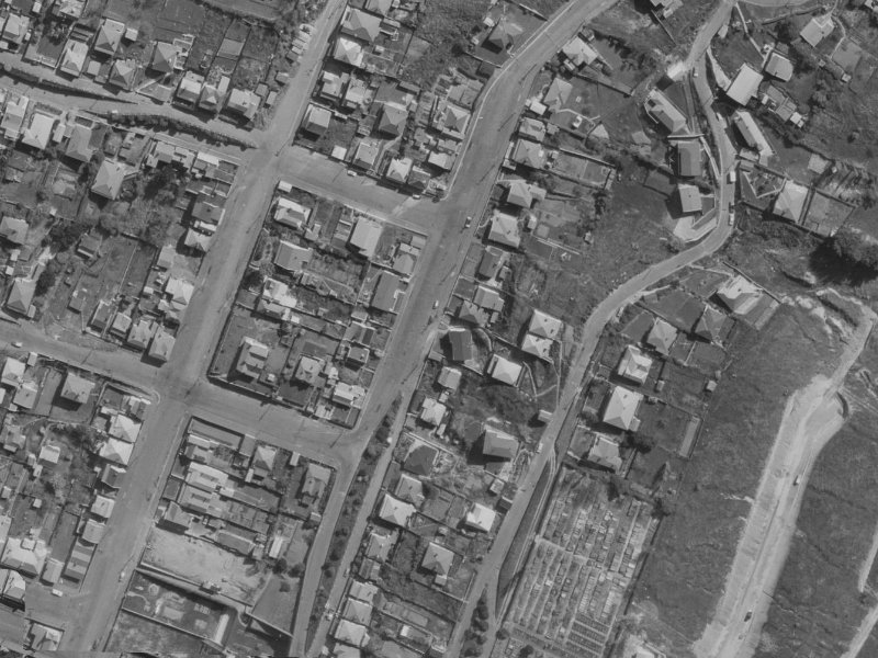 60A Saint Davids Street from the air, 1970-1974