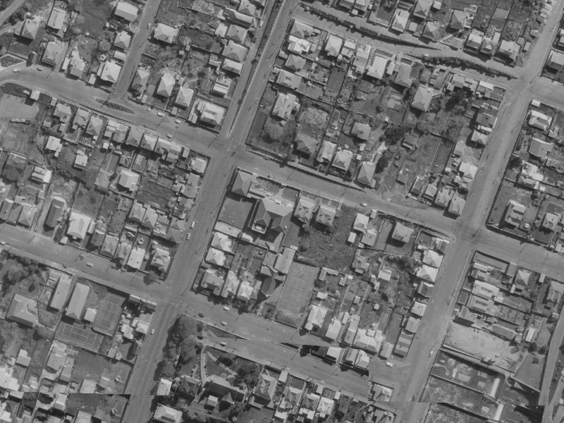 42 Canterbury Street from the air, 1970-1974