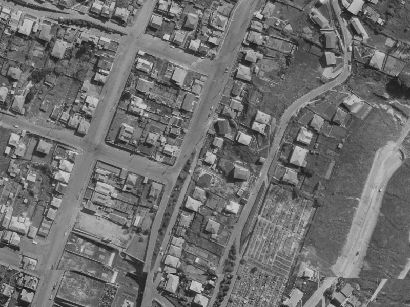 Saint Davids Street from the air, 1970-1974