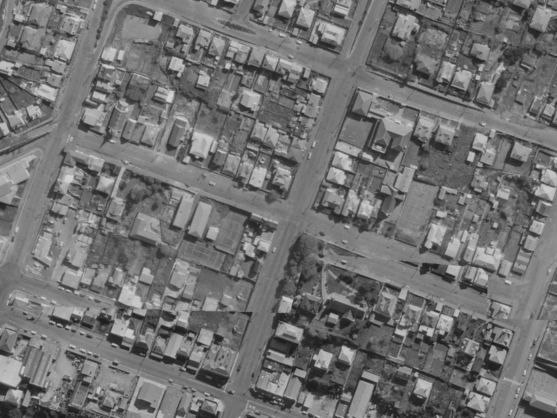 28 Winchester Street from the air, 1970-1974