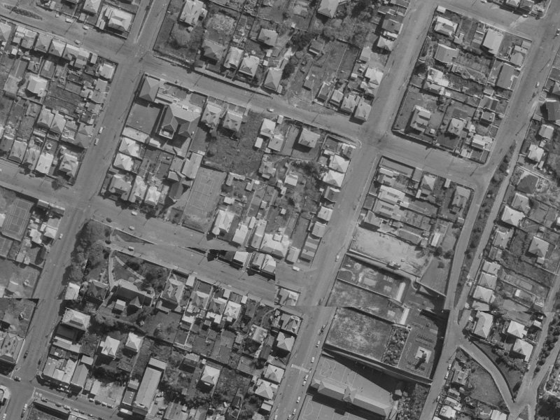 11A Exeter Street from the air, 1970-1974