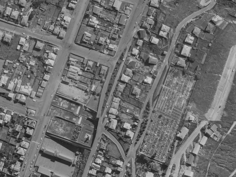 48 Saint Davids Street from the air, 1970-1974
