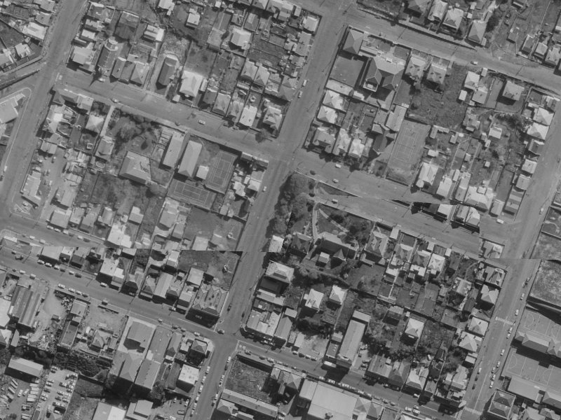 31 Canterbury Street from the air, 1970-1974