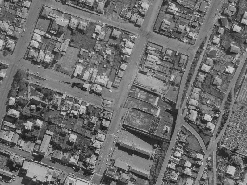43 Oxford Street from the air, 1970-1974
