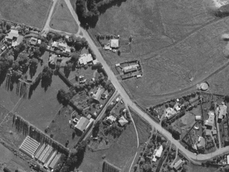 222 Kennedys Bush Road from the air, 1970-1974