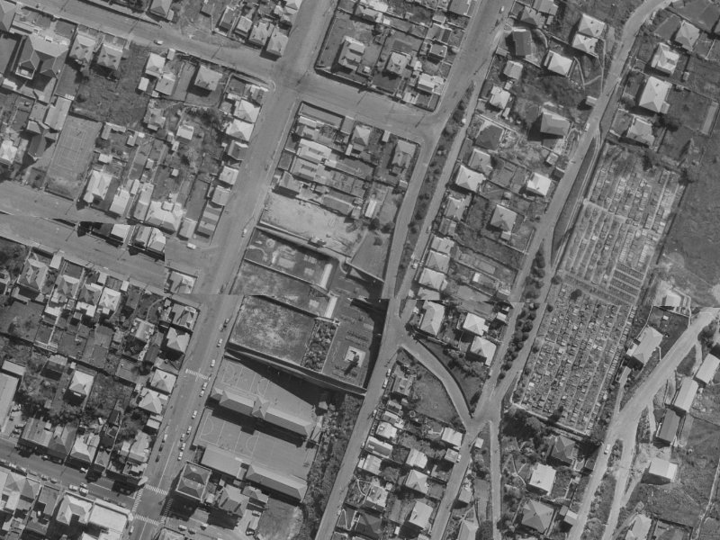 54C Oxford Street from the air, 1970-1974