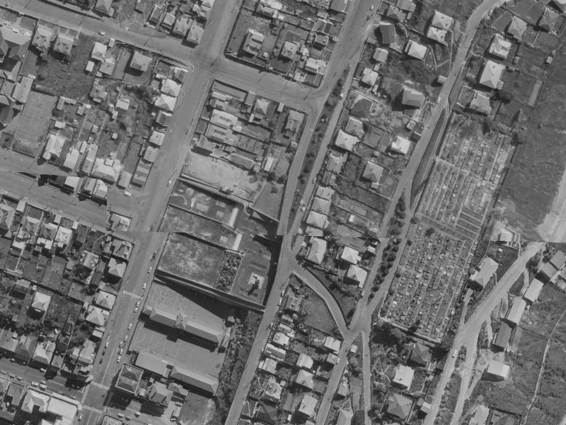 1 Exeter Street from the air, 1970-1974