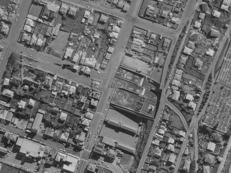 41 Oxford Street from the air, 1970-1974