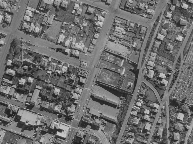 44 Oxford Street from the air, 1970-1974