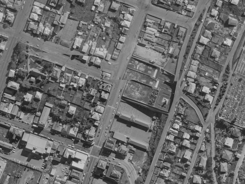 36 Oxford Street from the air, 1970-1974