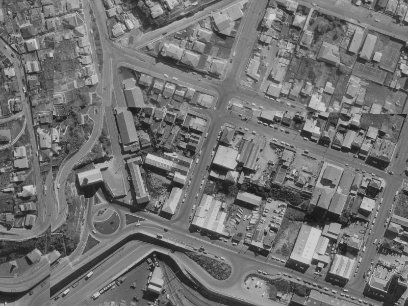 12 Dublin Street from the air, 1970-1974