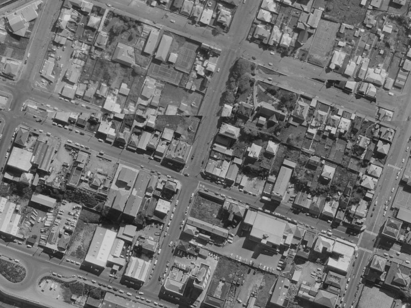 20 Canterbury Street from the air, 1970-1974