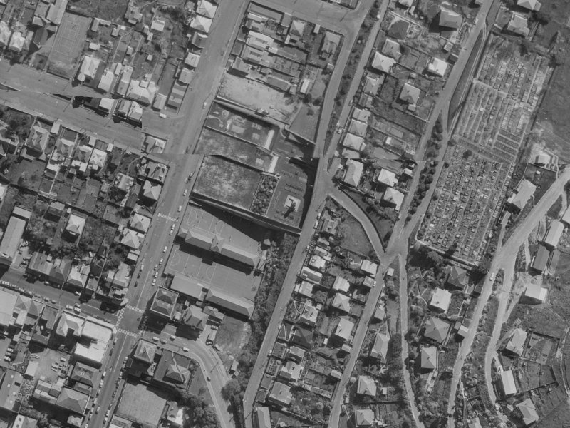 26D Oxford Street from the air, 1970-1974