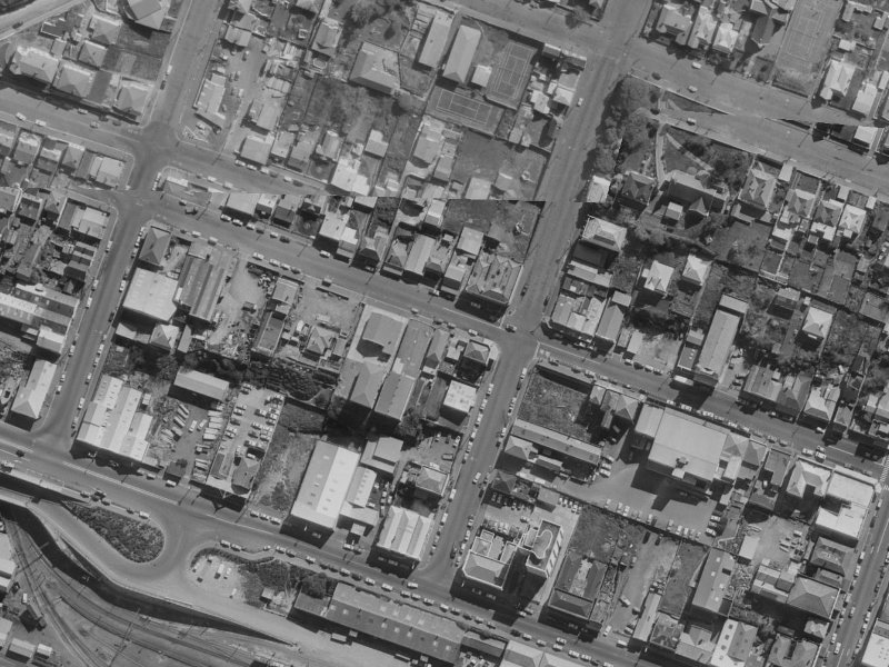 53 London Street from the air, 1970-1974
