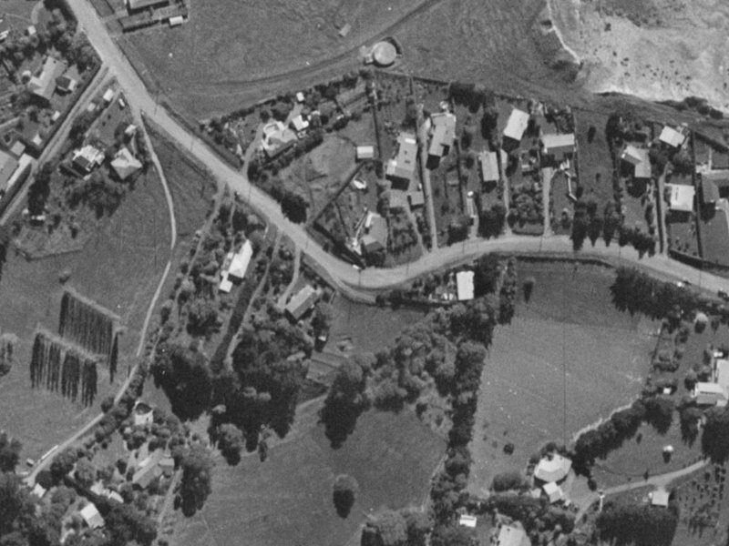243 Kennedys Bush Road from the air, 1970-1974