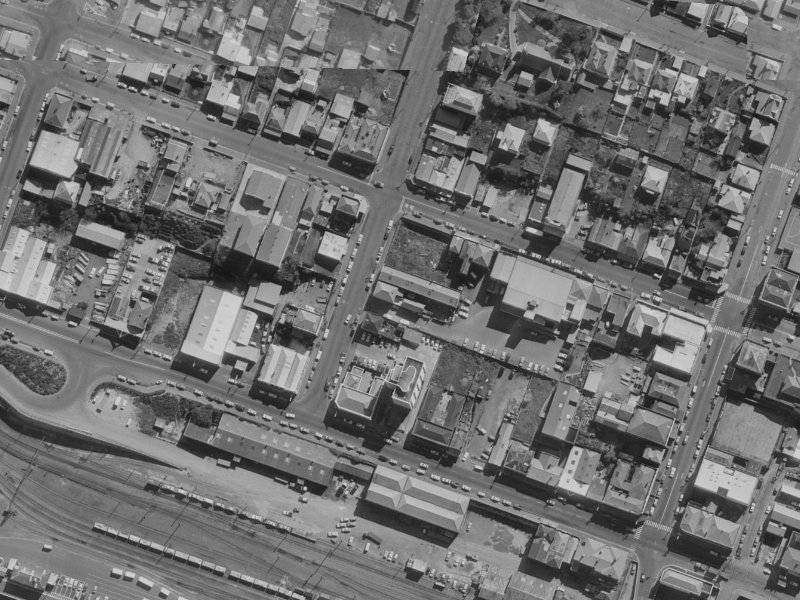14 Canterbury Street from the air, 1970-1974