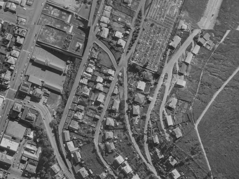 40 Reserve Terrace from the air, 1970-1974