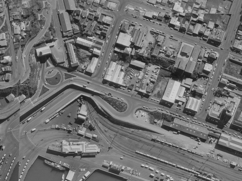 56 Norwich Quay from the air, 1970-1974