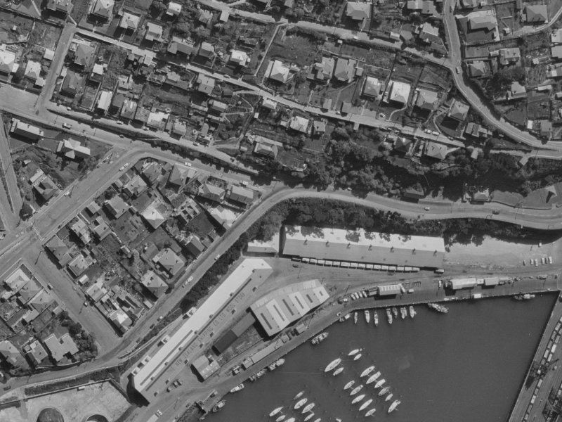 4–18 Godley Quay from the air, 1970-1974