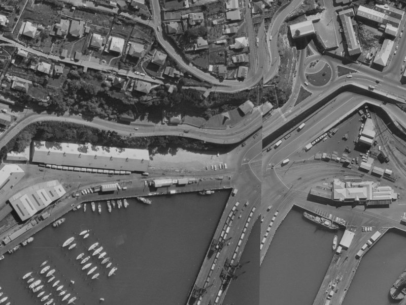 6–8 Simeon Quay from the air, 1970-1974
