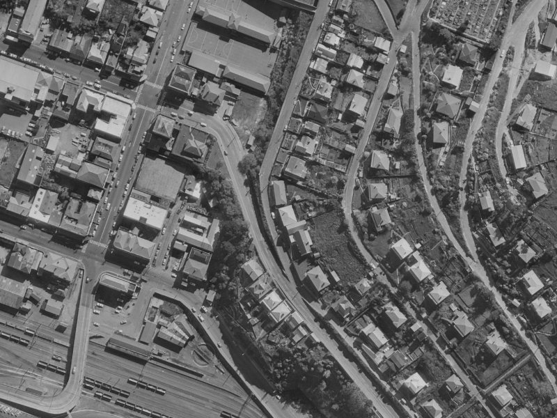 8 St Davids Street from the air, 1970-1974