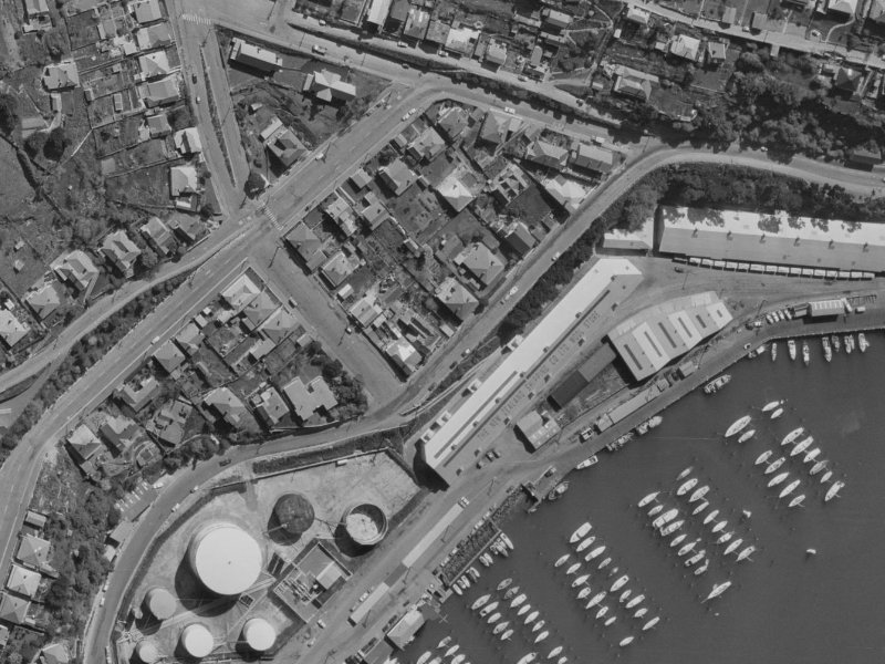 16 Godley Quay from the air, 1970-1974