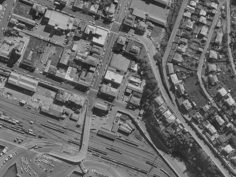 Donald Street from the air, 1970-1974