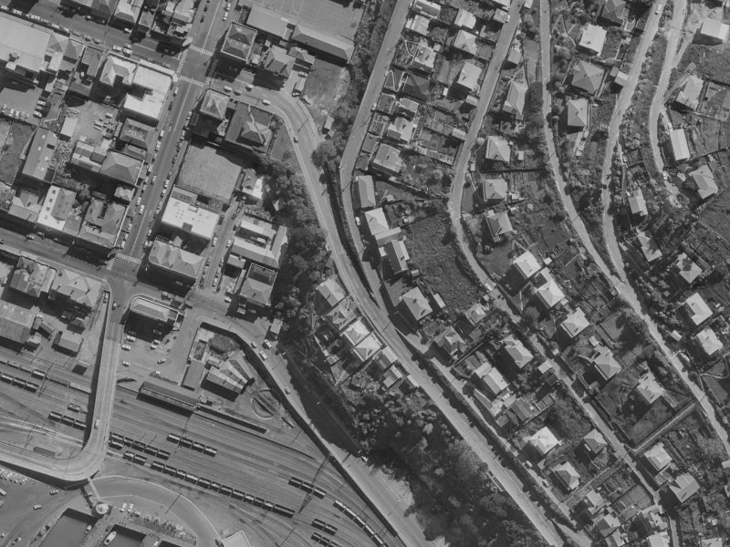6 St Davids Street from the air, 1970-1974