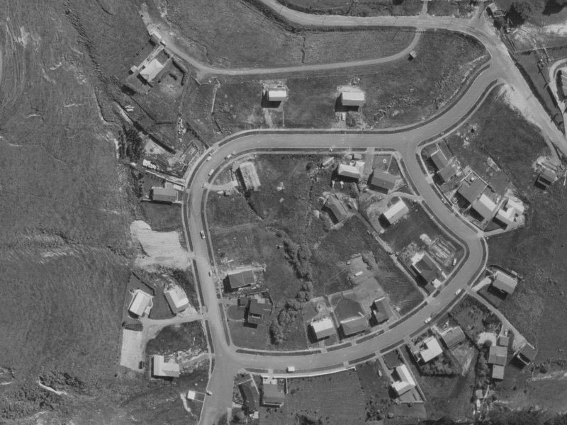 Bayview place from the air, 1970-1974