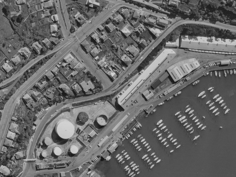 18 Godley Quay from the air, 1970-1974