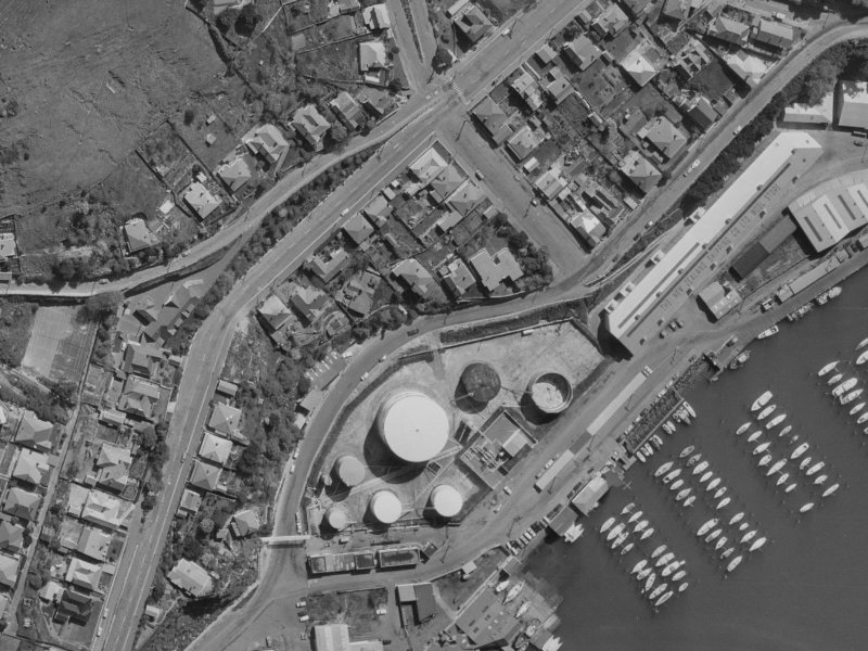 24 Godley Quay from the air, 1970-1974
