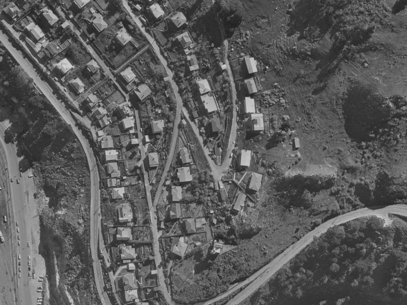 3 Gilmour Terrace from the air, 1970-1974