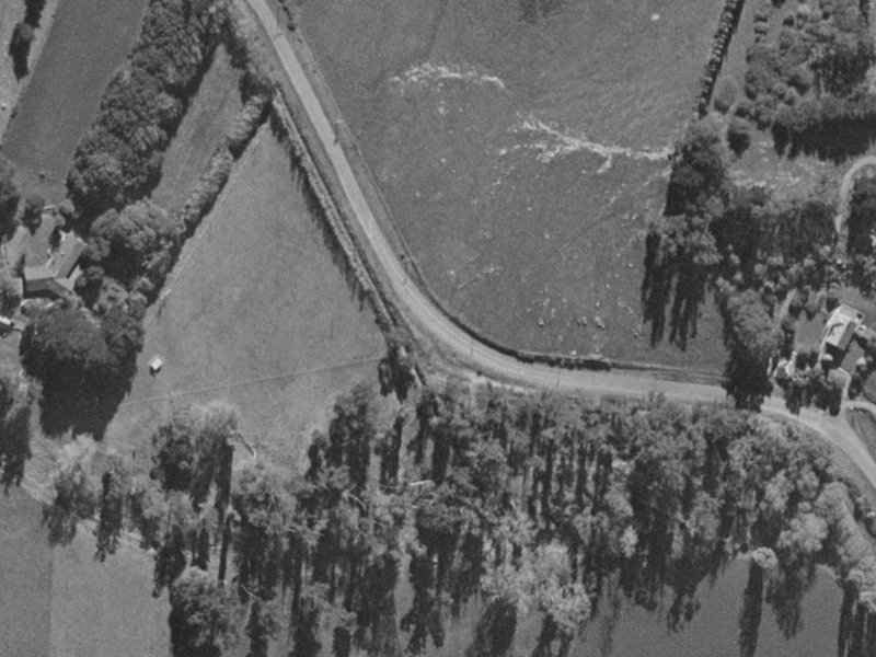 67 Old Taitapu Road from the air, 1970-1974