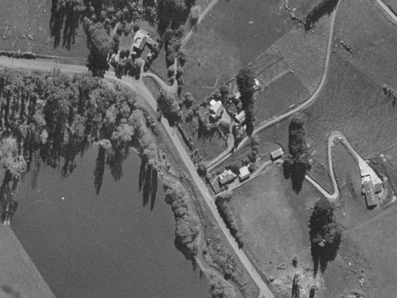 107 Old Taitapu Road from the air, 1970-1974