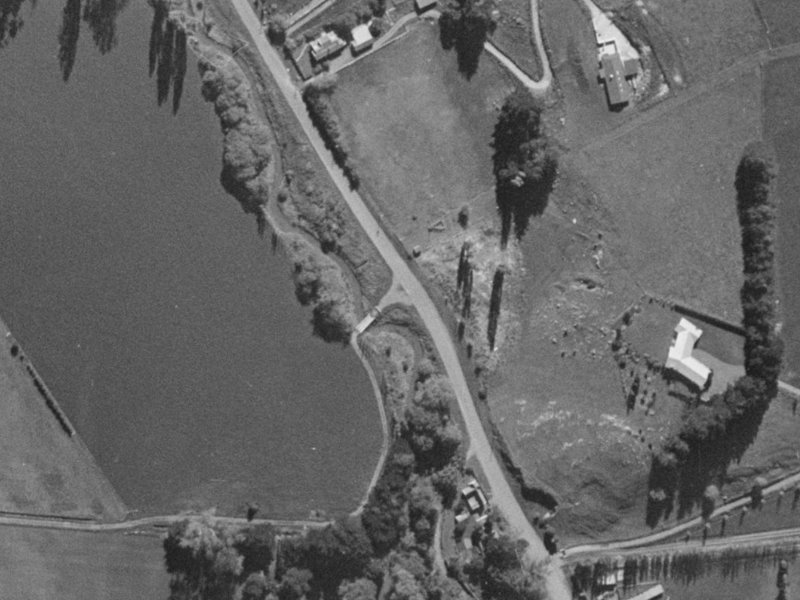 100 Old Tai Tapu Road from the air, 1970-1974