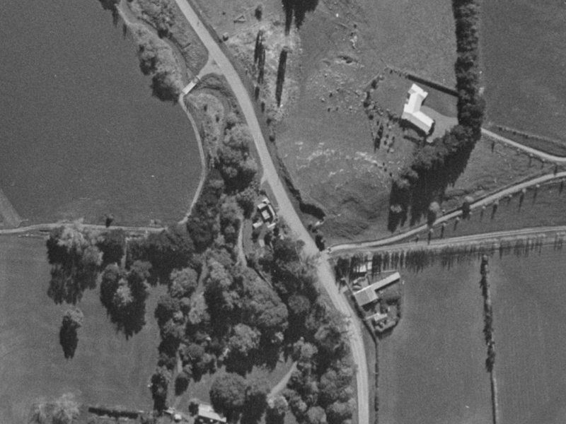 136 Old Tai Tapu Road from the air, 1970-1974