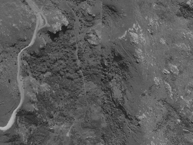 Dyers Pass Road from the air, 1970-1974