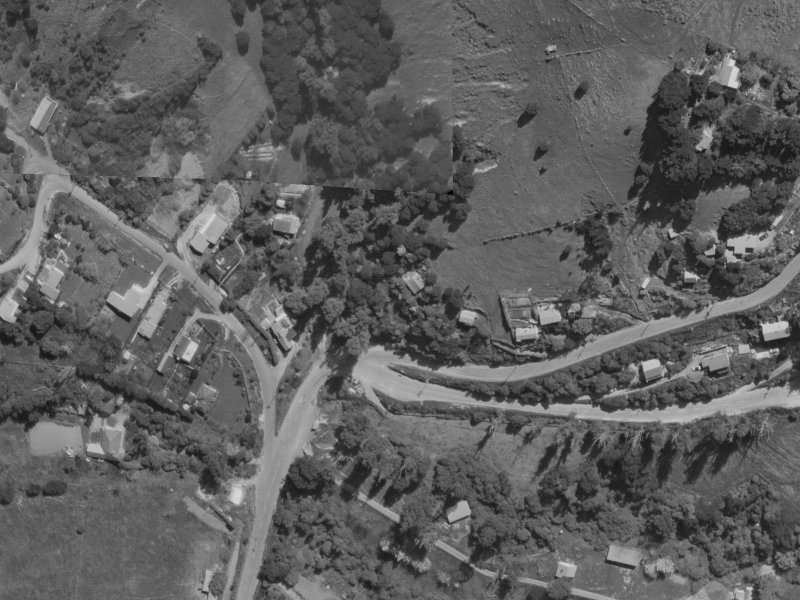 1101 Dyers Pass Road from the air, 1970-1974