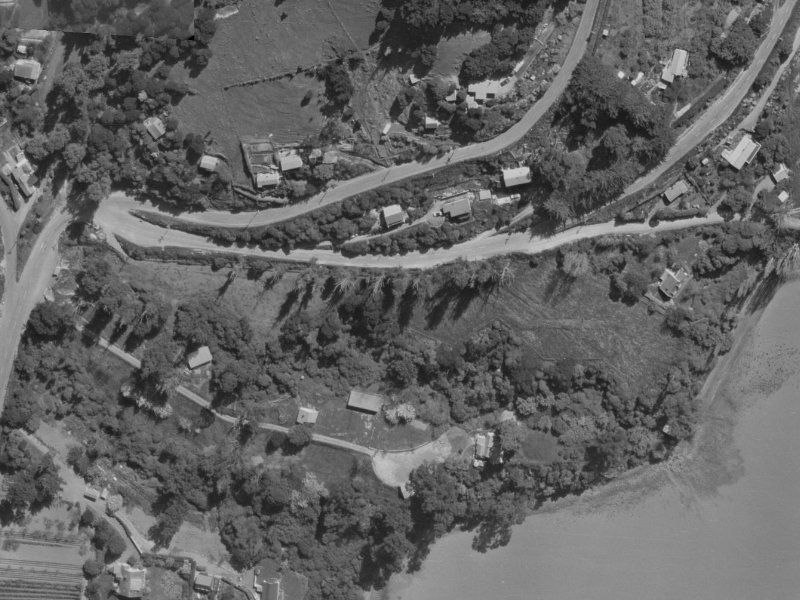 Governors Bay Road from the air, 1970-1974