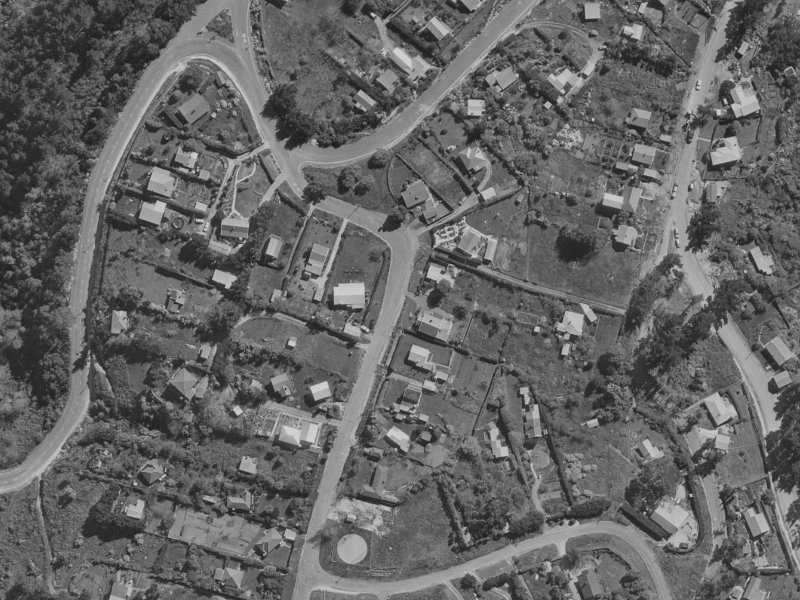26 Waipapa Avenue from the air, 1970-1974