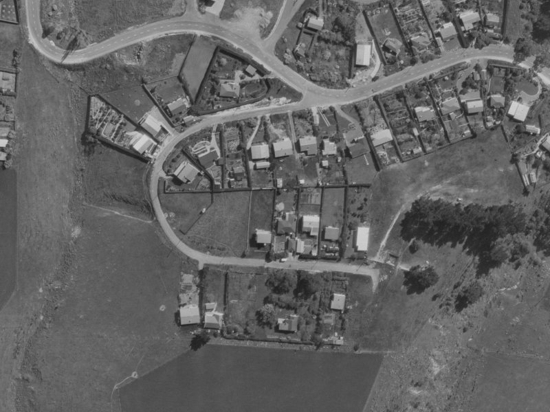 Ngatea Road from the air, 1970-1974