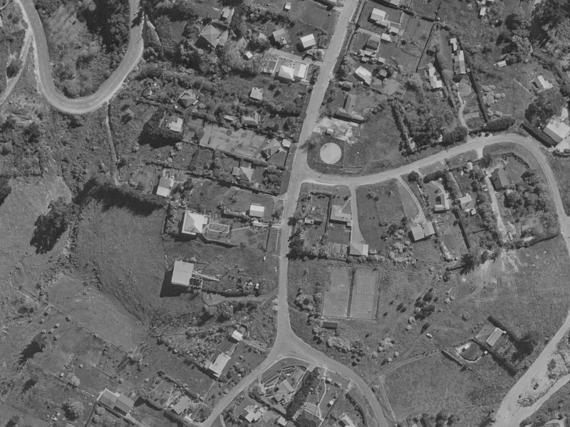 43 Waipapa Avenue from the air, 1970-1974