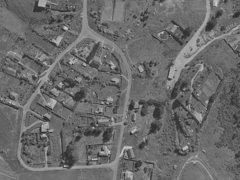 61 Waipapa Avenue from the air, 1970-1974
