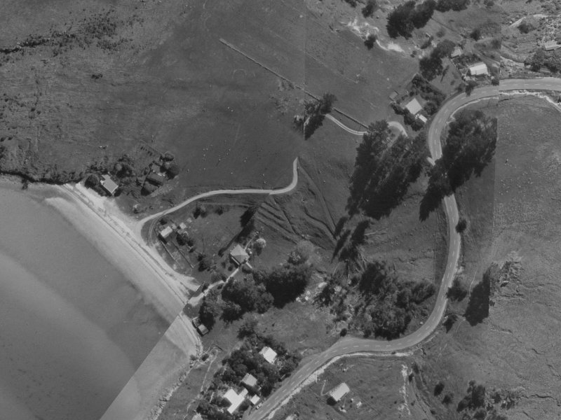 Te Wharau Lane from the air, 1970-1974