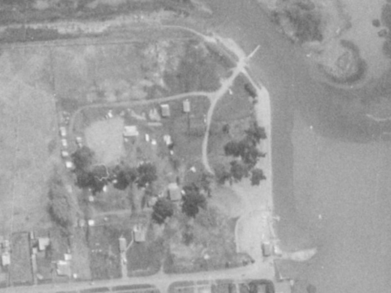 Blue Lagoon Drive from the air, 1975-1979