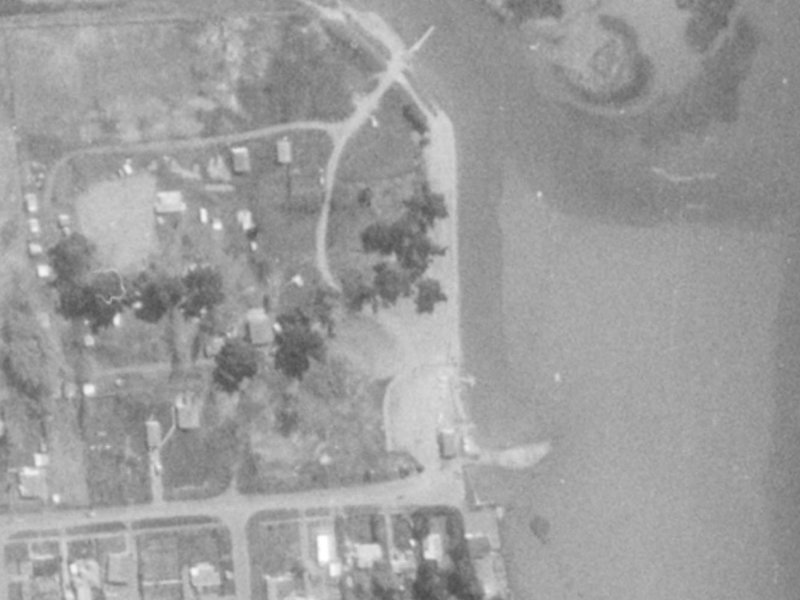 6 Blue Lagoon Drive from the air, 1975-1979